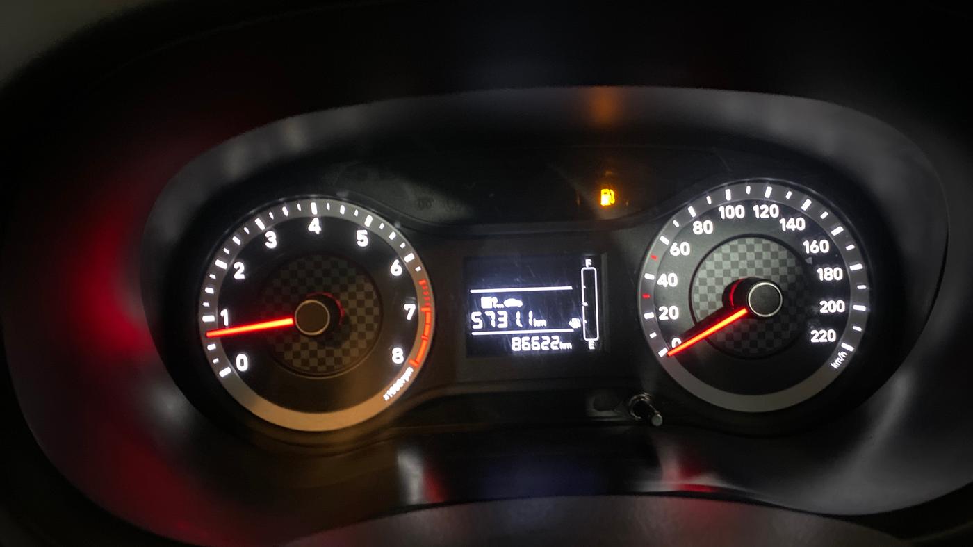 2020 Hyundai AURA S 1.2, Petrol, Manual, 86,619 km, Odometer Image