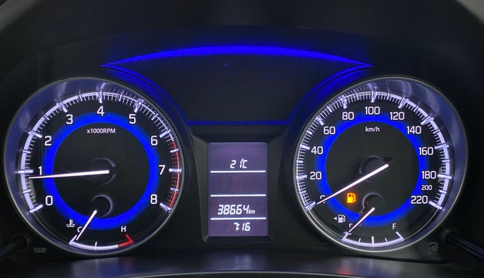 2017 Maruti Baleno DELTA PETROL 1.2, Petrol, Manual, 38,730 km, Odometer Image