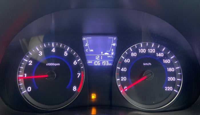 2012 Hyundai Verna FLUIDIC 1.4 VTVT, Petrol, Manual, 1,06,187 km, Odometer Image
