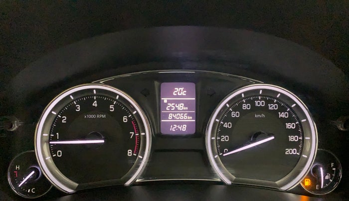 2016 Maruti Ciaz ZXI+, Petrol, Manual, 84,066 km, Odometer Image