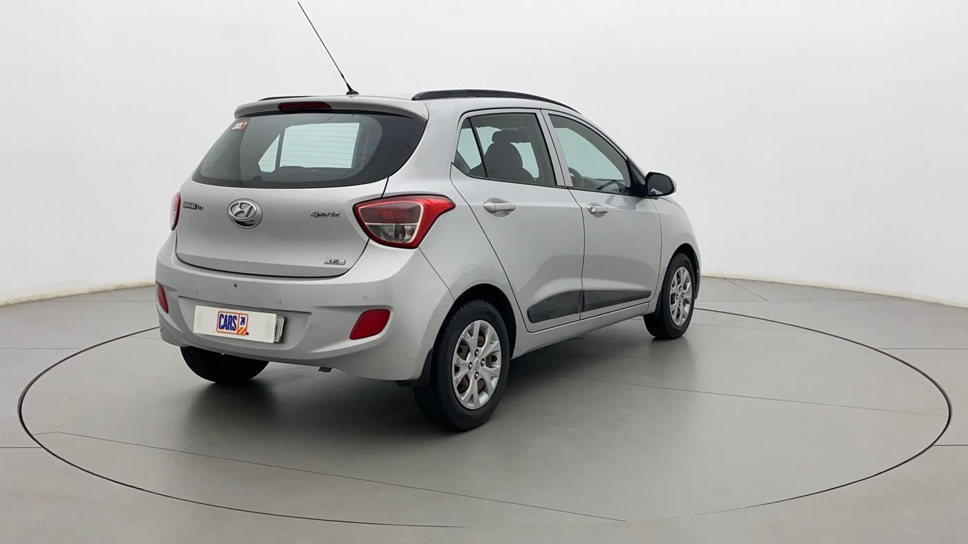 2015 Hyundai Grand i10 SPORTZ 1.2 KAPPA VTVT, Petrol, Manual, 87,475 km, Right Back Diagonal