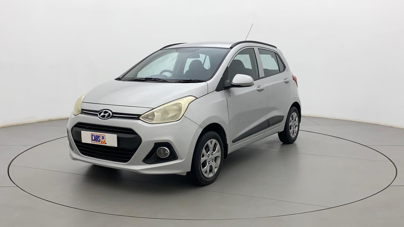2015 Hyundai Grand i10 SPORTZ 1.2 KAPPA VTVT, Petrol, Manual, 87,475 km, Left Front Diagonal
