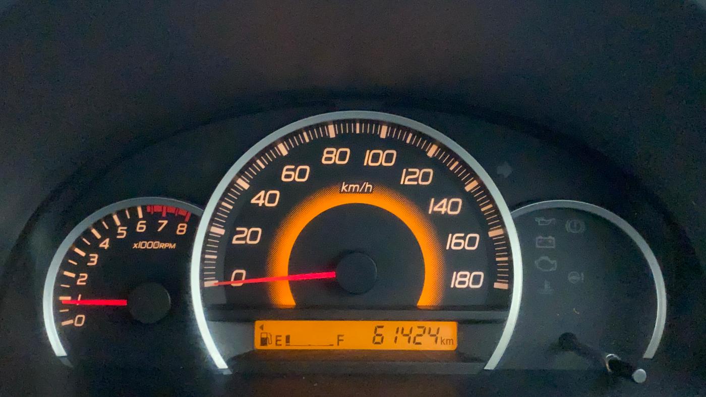 2011 Maruti Wagon R 1.0 VXI, Petrol, Manual, 61,424 km, Odometer Image