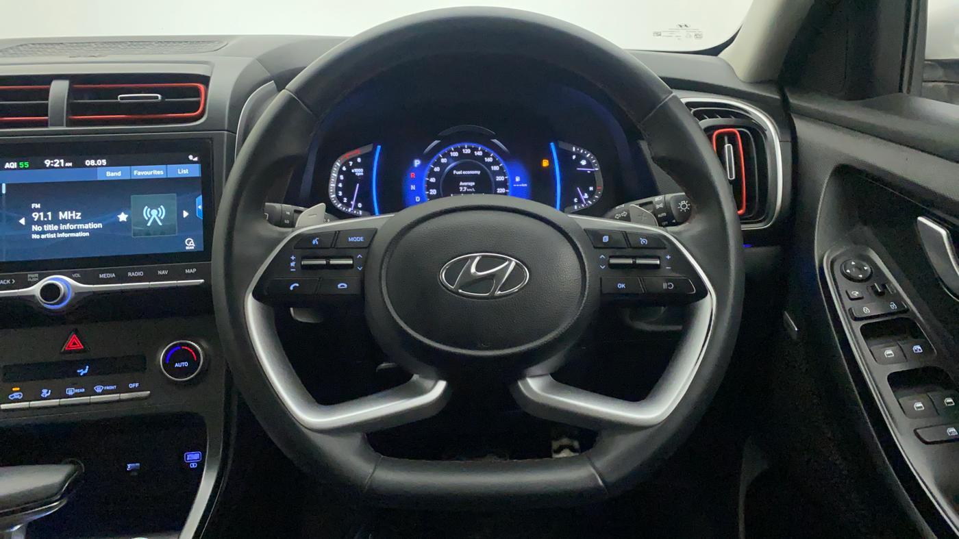 2021 Hyundai Creta SX (O) 1.4 TURBO DCT, Petrol, Automatic, 47,485 km, Steering Wheel Close Up