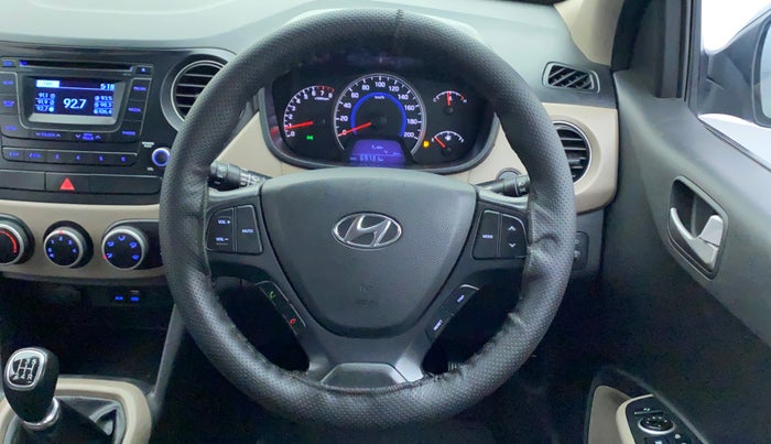 2016 Hyundai Grand i10 ASTA (O) 1.2 KAPPA VTVT, Petrol, Manual, 69,823 km, Steering Wheel Close Up