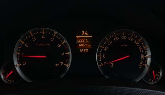 2015 Maruti Swift Dzire ZXI, Petrol, Manual, 80,704 km, Odometer Image