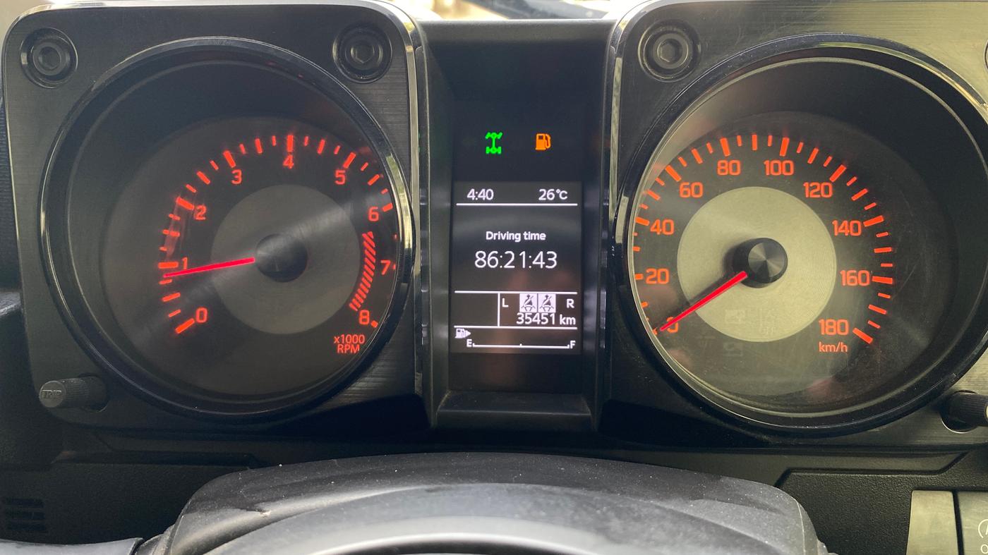 2023 Maruti JIMNY ALPHA ALL GRIP PRO MT, Petrol, Manual, 35,450 km, Odometer Image