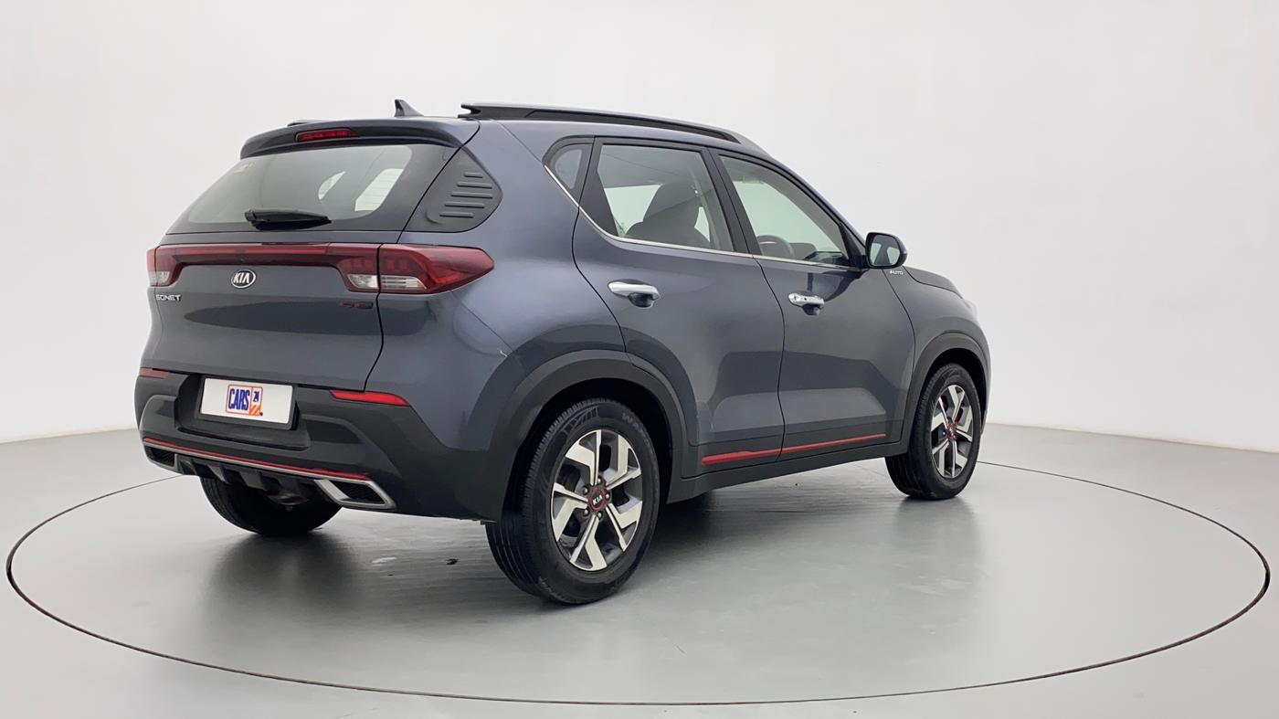 2021 KIA SONET GTX PLUS 1.5 AT, Diesel, Automatic, 76,440 km, Right Back Diagonal
