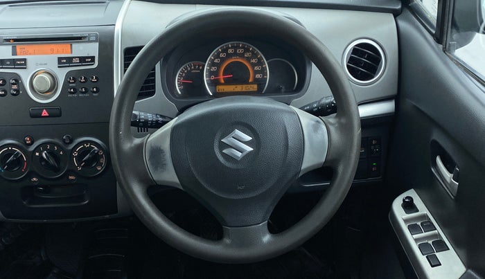 2011 Maruti Wagon R 1.0 VXI, Petrol, Manual, 76,193 km, Steering Wheel Close Up