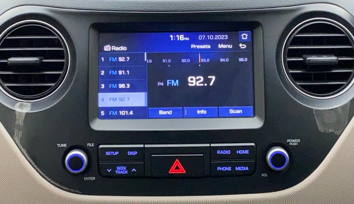 2018 Hyundai Grand i10 SPORTZ (O) AT 1.2 KAPPA VTVT, Petrol, Automatic, 57,142 km, Infotainment System