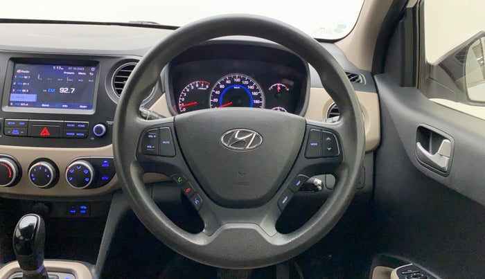 2018 Hyundai Grand i10 SPORTZ (O) AT 1.2 KAPPA VTVT, Petrol, Automatic, 57,142 km, Steering Wheel Close Up
