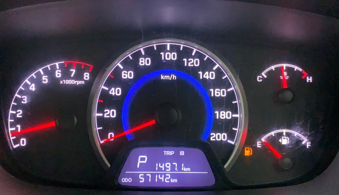 2018 Hyundai Grand i10 SPORTZ (O) AT 1.2 KAPPA VTVT, Petrol, Automatic, 57,142 km, Odometer Image