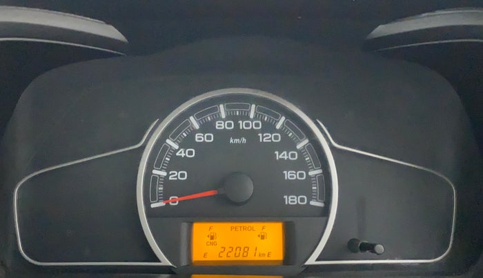 2021 Maruti Alto LXI OPT CNG, CNG, Manual, 22,081 km, Odometer Image