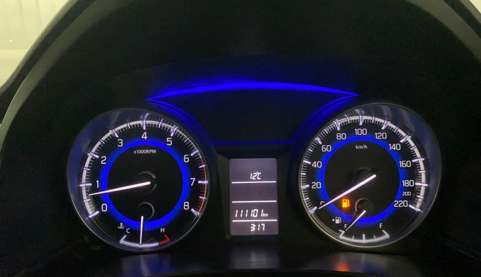 2017 Maruti Baleno DELTA PETROL 1.2, Petrol, Manual, 1,11,080 km, Odometer Image