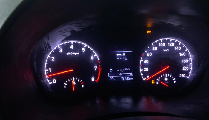 2018 Hyundai Verna 1.6 VTVT SX, Petrol, Manual, 75,728 km, Odometer Image