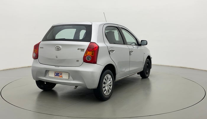 2012 Toyota Etios G, Petrol, Manual, 90,916 km, Right Back Diagonal