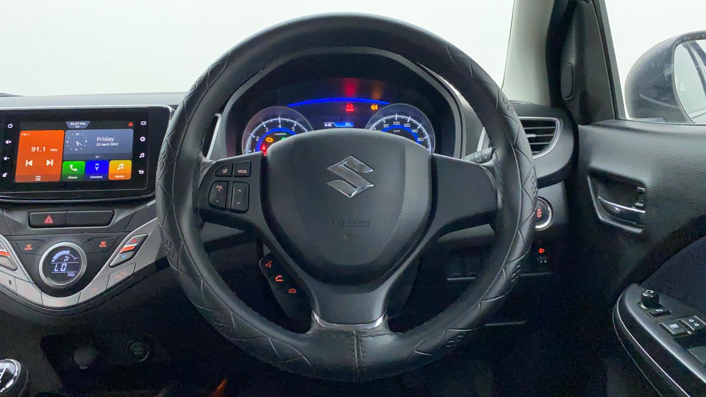 2020 Maruti Baleno ZETA 1.2 K12, Petrol, Manual, 9,556 km, Steering Wheel Close Up