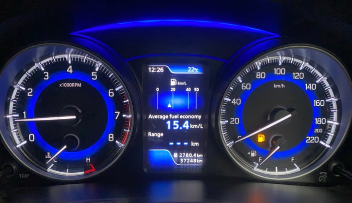 2019 Maruti Baleno ZETA PETROL 1.2, Petrol, Manual, 37,202 km, Odometer Image