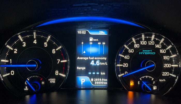 2018 Maruti Ciaz ALPHA  AT 1.5 SHVS PETROL, Petrol, Automatic, 36,682 km, Odometer Image