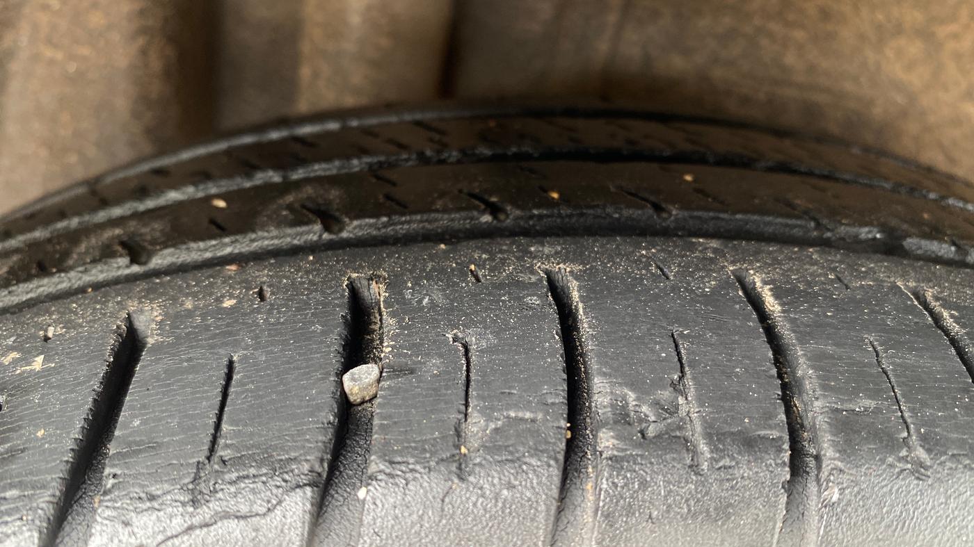 2019 Ford Figo Aspire TREND PLUS 1.2 PETROL, CNG, Manual, 73,631 km, Right Rear Tyre Tread