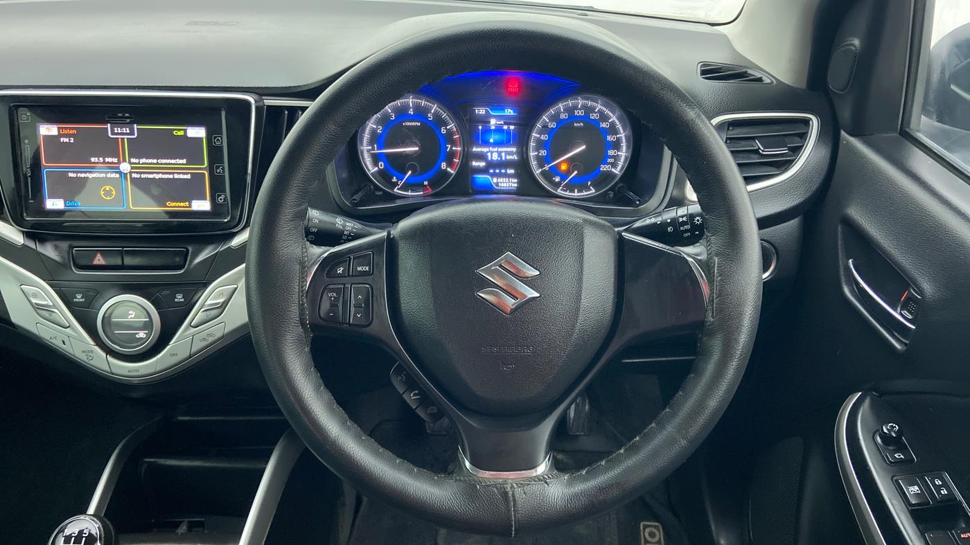2018 Maruti Baleno ALPHA 1.2 K12, Petrol, Manual, 17,681 km, Steering Wheel Close Up