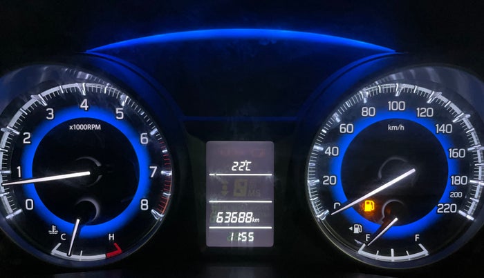 2017 Maruti Baleno DELTA PETROL 1.2, Petrol, Manual, 63,633 km, Odometer Image