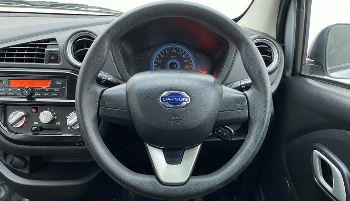 2018 Datsun Redi Go S 1.0 AMT, Petrol, Automatic, 13,517 km, Steering Wheel Close Up