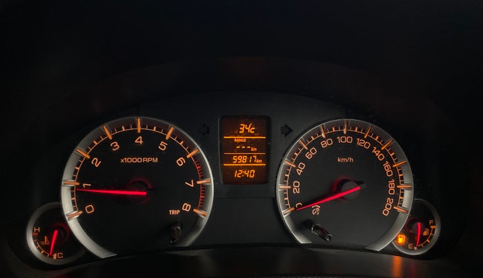 2017 Maruti Swift ZXI, Petrol, Manual, 59,813 km, Odometer Image