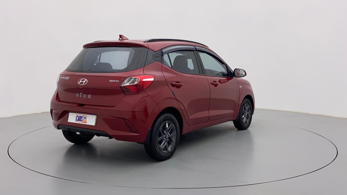 2021 Hyundai GRAND I10 NIOS SPORTZ 1.2 AT, Petrol, Automatic, 12,075 km, Right Back Diagonal