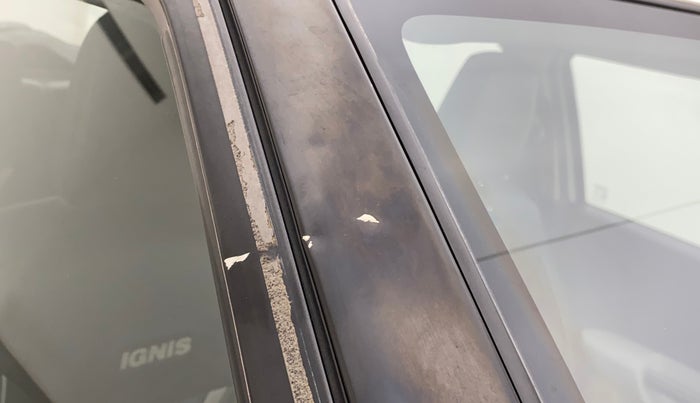 2017 Maruti IGNIS ZETA 1.2 AMT, Petrol, Automatic, 74,117 km, Right A pillar - Slightly dented