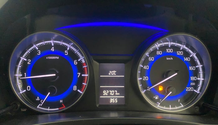 2018 Maruti Baleno DELTA PETROL 1.2, Petrol, Manual, 92,666 km, Odometer Image