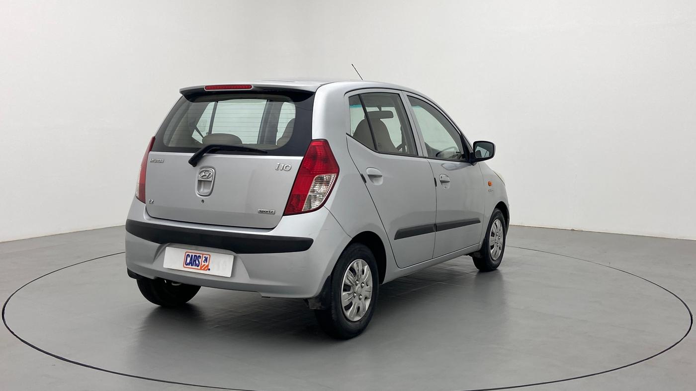 2008 Hyundai i10 SPORTZ 1.2, Petrol, Manual, 31,752 km, Right Back Diagonal (45- Degree) View