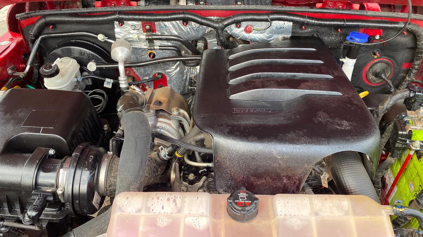 2021 Mahindra Thar LX HT PETROL 4WD MT, Petrol, Manual, 27,387 km, Engine View