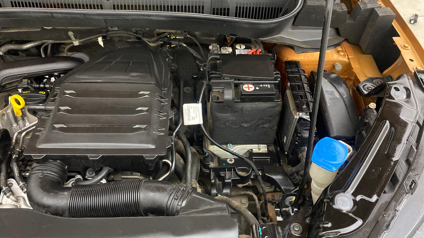 2023 Skoda KUSHAQ AMBITION 1.0L TSI AT, Petrol, Automatic, 15,555 km, Engine View - Left