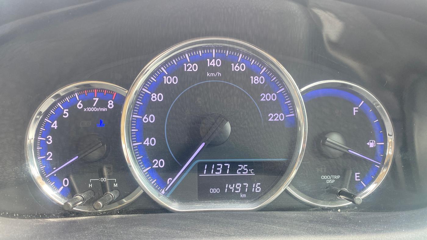 2021 Toyota YARIS J MT, Petrol, Manual, 1,49,716 km, Odometer Image