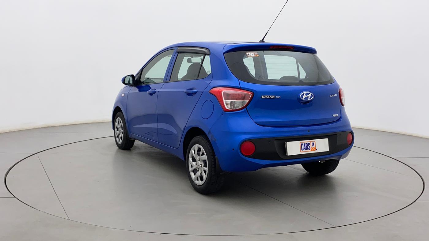 2017 Hyundai Grand i10 SPORTZ 1.2 KAPPA VTVT, Petrol, Manual, 13,705 km, Left Back Diagonal