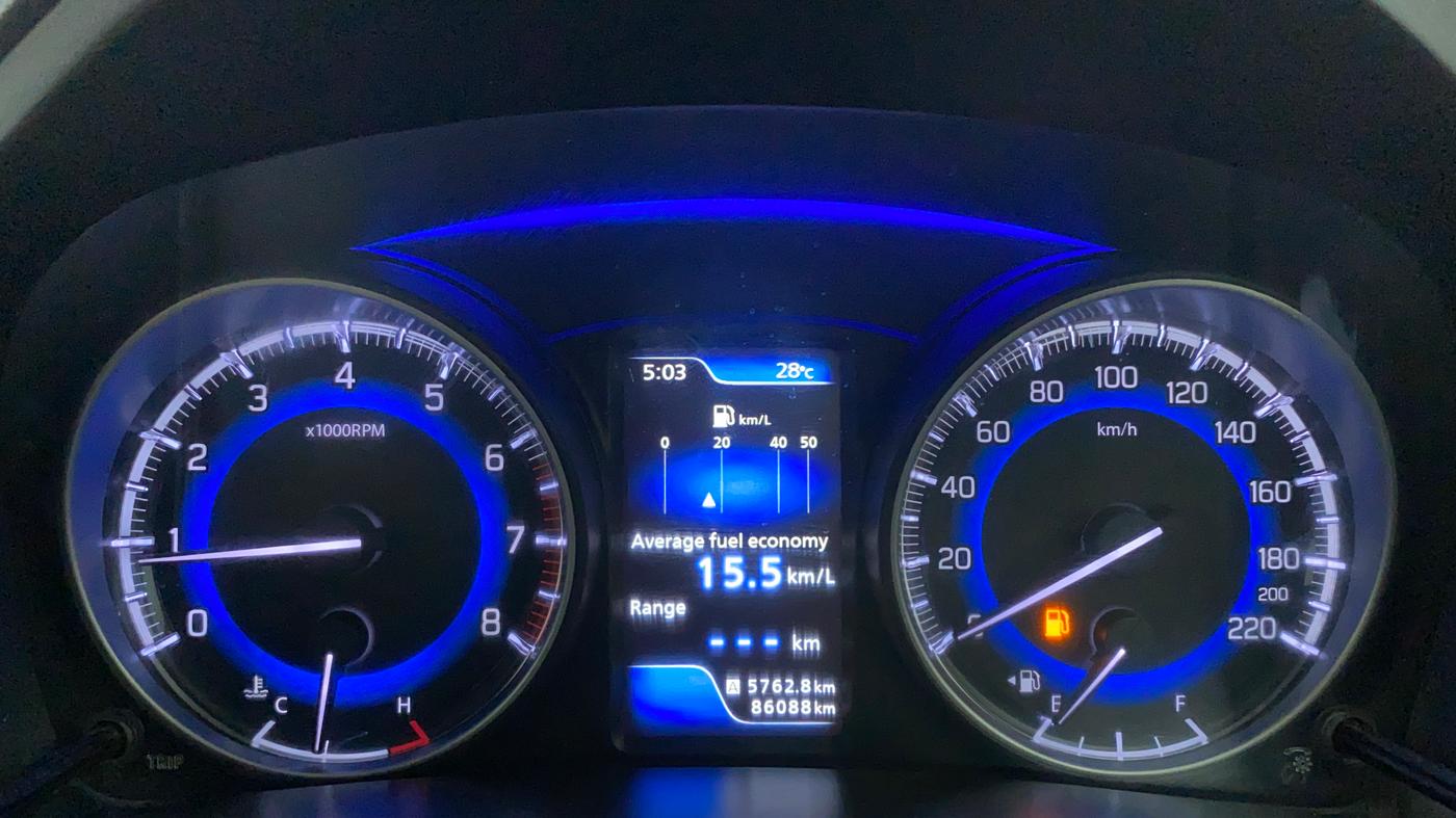 2016 Maruti Baleno ALPHA PETROL 1.2, Petrol, Manual, 86,333 km, Odometer Image