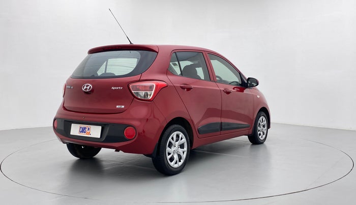 2017 Hyundai Grand i10 SPORTZ 1.2 KAPPA VTVT, Petrol, Manual, 7,843 km, Right Back Diagonal