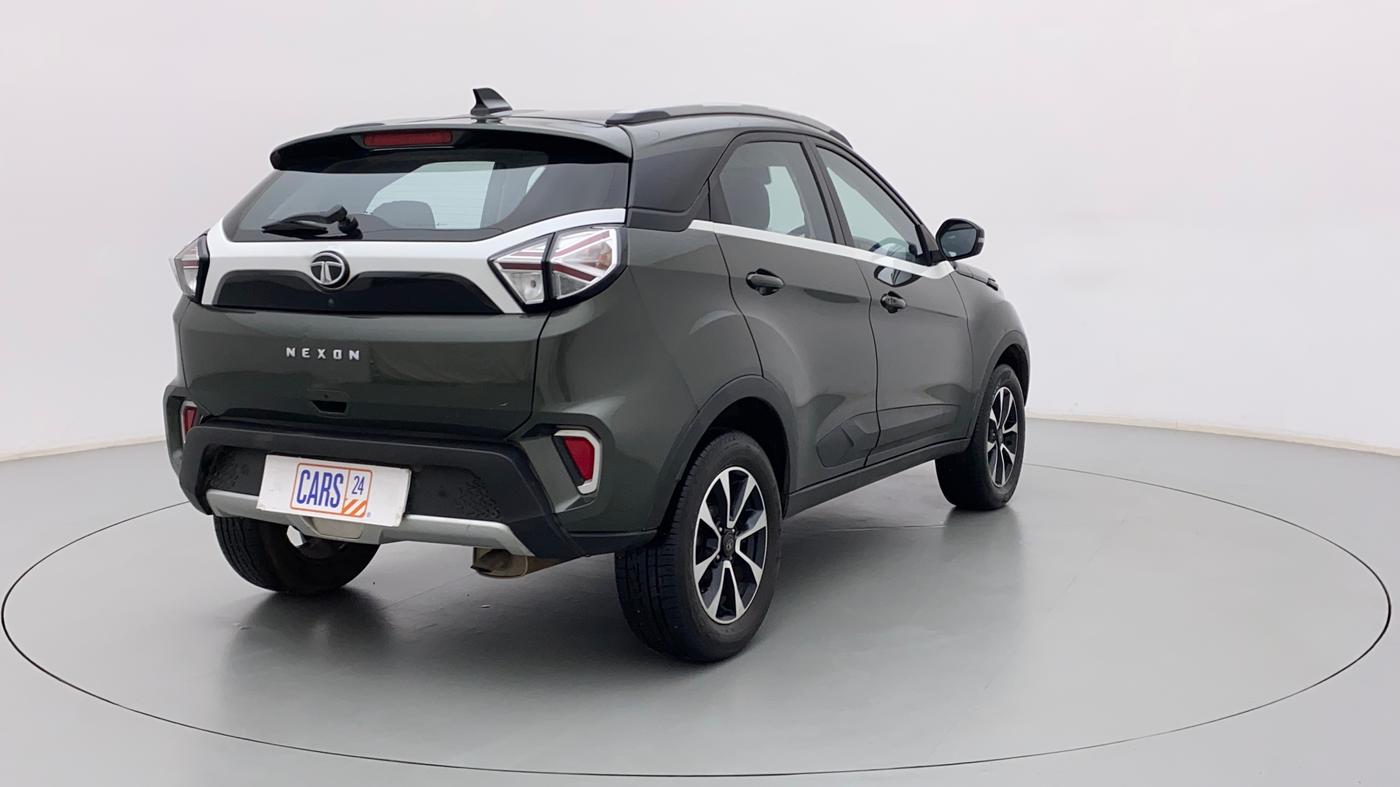 2021 Tata NEXON XZA PLUS (O) PETROL, Petrol, Automatic, 38,160 km, Right Back Diagonal