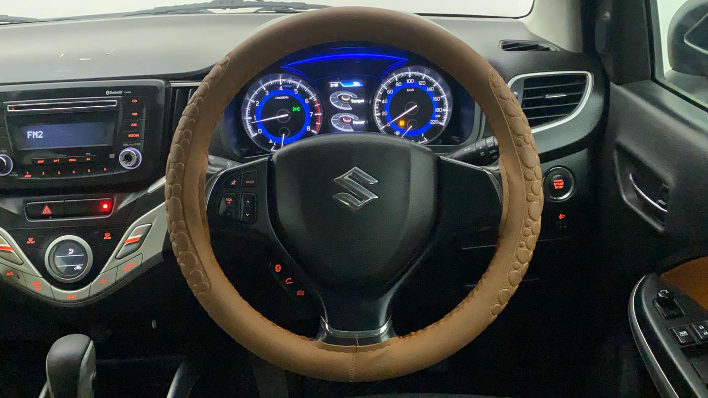 2016 Maruti Baleno ZETA CVT PETROL 1.2, Petrol, Automatic, 33,818 km, Steering Wheel Close Up