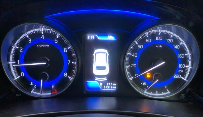 2016 Maruti Baleno ALPHA PETROL 1.2, Petrol, Manual, 81,914 km, Odometer Image
