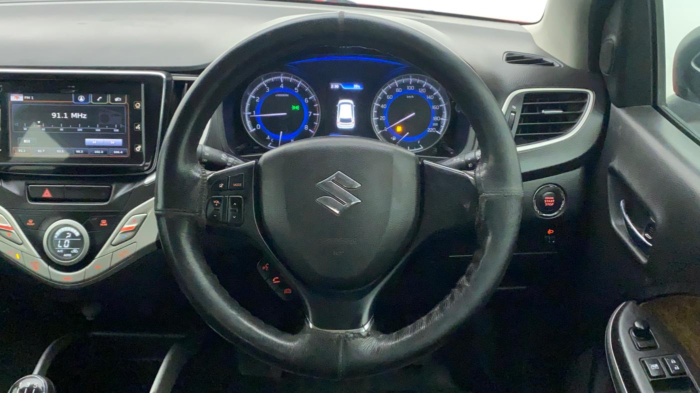 2016 Maruti Baleno ALPHA PETROL 1.2, Petrol, Manual, 81,914 km, Steering Wheel Close Up
