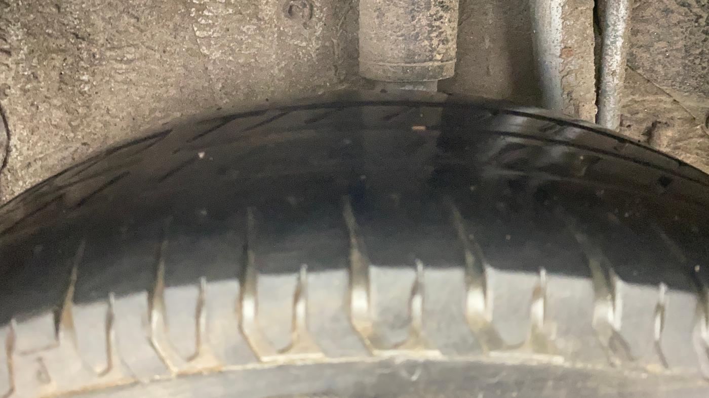 2015 Tata Zest XE PETROL, Petrol, Manual, 77,831 km, Left Rear Tyre Tread