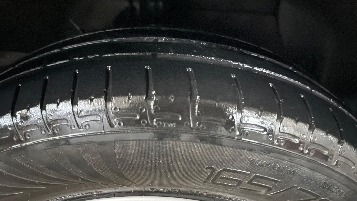 2022 Hyundai AURA S 1.2 CNG, CNG, Manual, 89,601 km, Right Front Tyre Tread