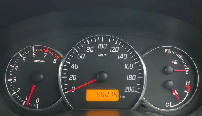 2010 Maruti Swift Dzire VXI, Petrol, Manual, 58,076 km, Odometer Image