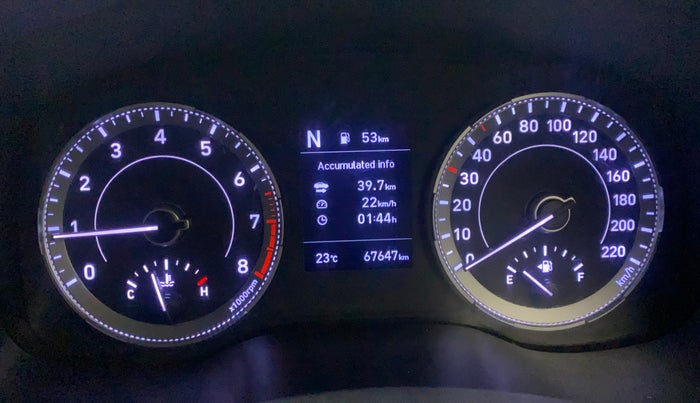 2021 Hyundai VENUE SX 1.0 TURBO IMT, Petrol, Manual, 67,607 km, Odometer Image