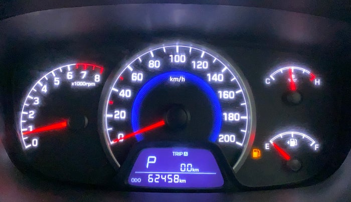 2017 Hyundai Grand i10 MAGNA AT 1.2 KAPPA VTVT, Petrol, Automatic, 62,458 km, Odometer Image