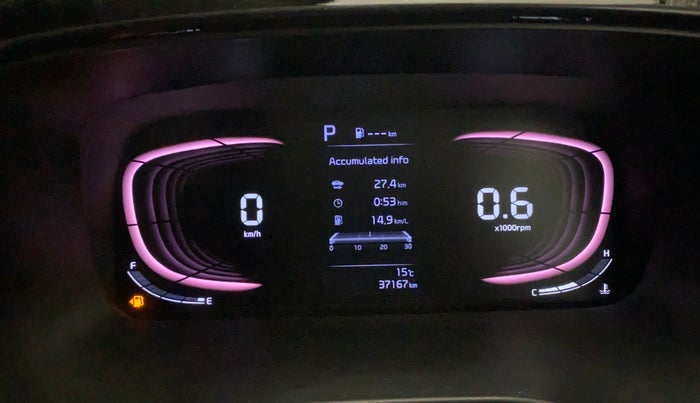 2022 KIA CARENS LUXURY PLUS 1.4 PETROL DCT 7 STR, Petrol, Automatic, 37,117 km, Odometer Image