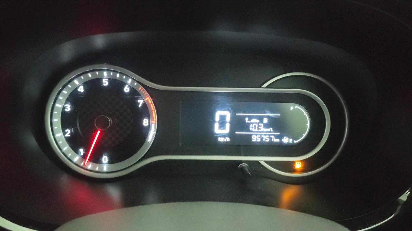 2020 Hyundai AURA SX 1.2, Petrol, Manual, 95,757 km, Odometer Image