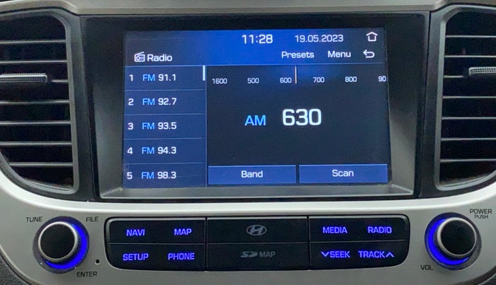 2017 Hyundai Verna 1.6 SX (O) CRDI MT, Diesel, Manual, 47,089 km, Infotainment System